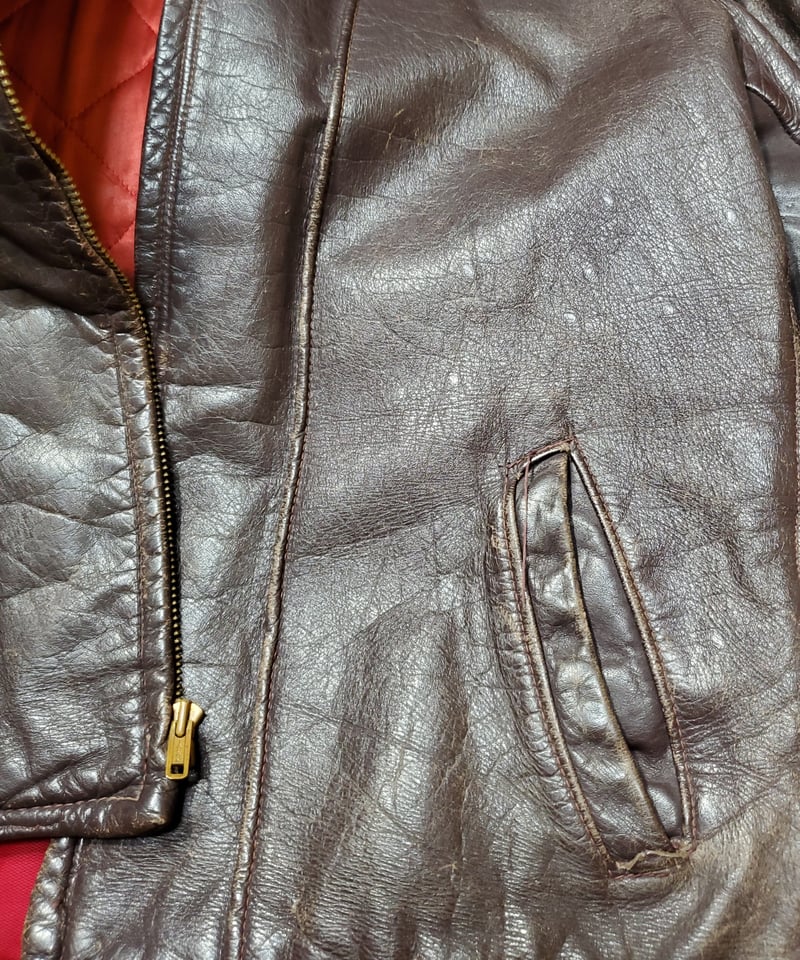 Genuine Front Quarter Horsehide レザージャケット 40s FRONT QUARTER HORSE HIDE Motorcycle Jacket | Wonder Wear