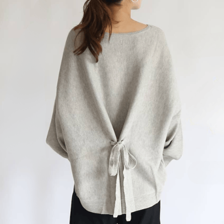 【即納】backribbon knit pullover　MA1638