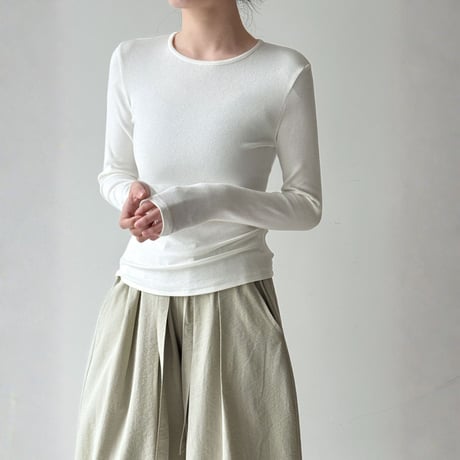 soft stretch long sleeve inner tee　MA1866