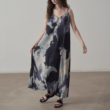 abstract print camisole onepiece　MA1429