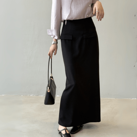 elegant straight tube skirt　MA1593
