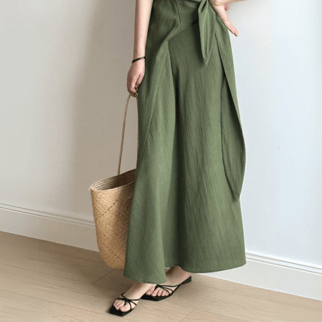 fluid drape vneck dress　MA1566