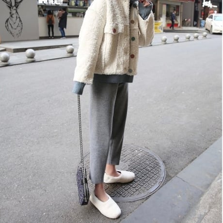 soft fit ankle knit pants　MA1754