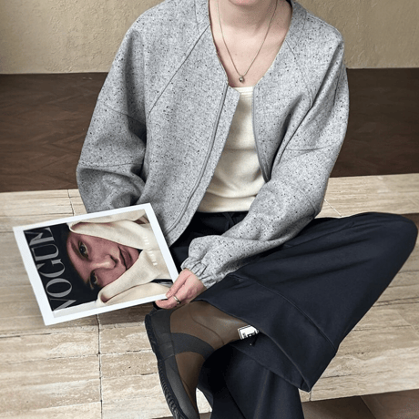 casual short designed jacket　MA1140