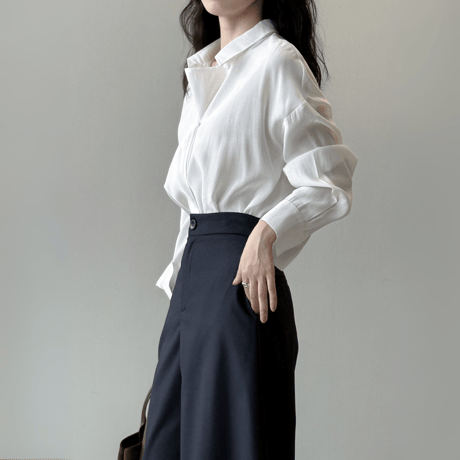 french drape pullover shirt　MA1594