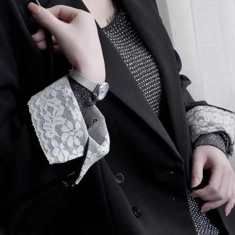 lace cuff tailored jacket　MA1927