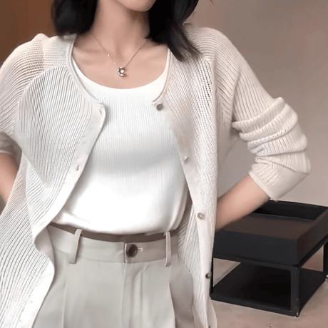 sheer knit summer coverup　MA1574
