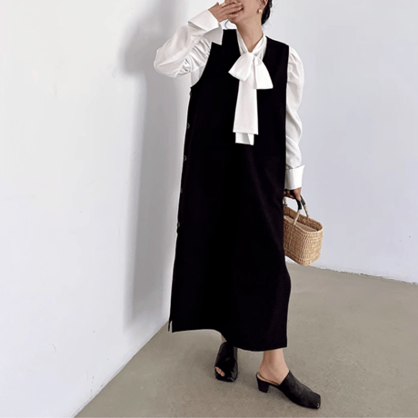 layered sleeveless long onepiece　MA1449