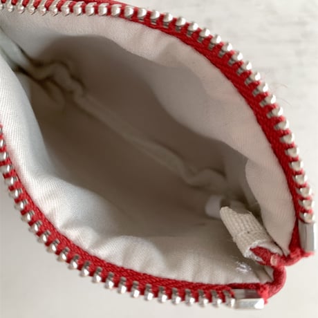 grain leather touch neck mini pouch　MA1899