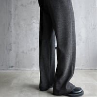 soft brushed straight wool-like pants　MA1716