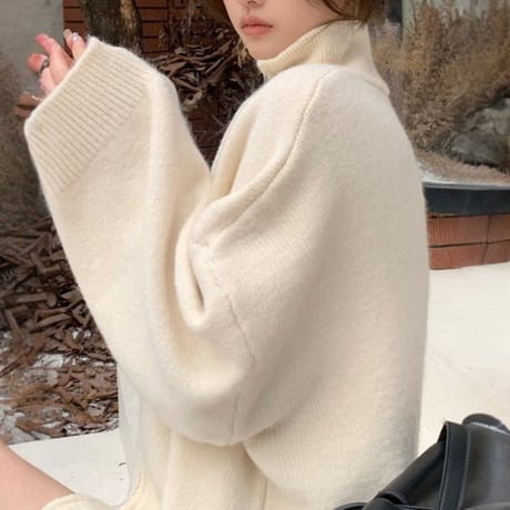 stand zip knit jacket　MA1755