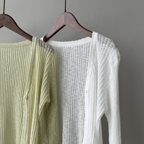 sheer v cardigan　MA1571