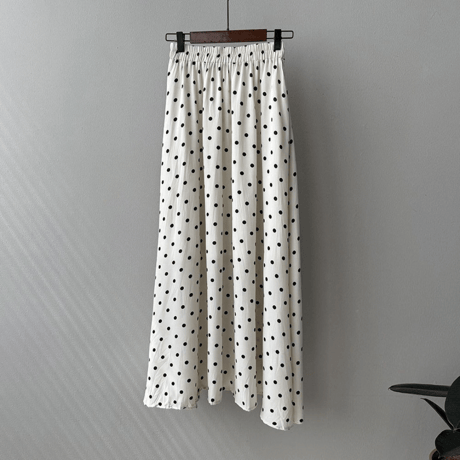 polka dot flare skirt　MA1545