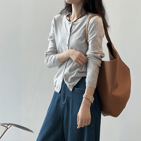 stripe harmony knit cardigan　MA1627