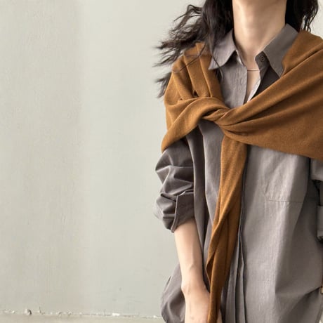 soft knit shoulder stole　MA1658