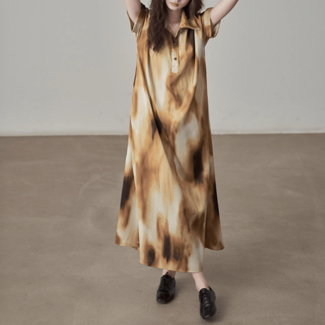 loose fit long shirt dress　MA1382