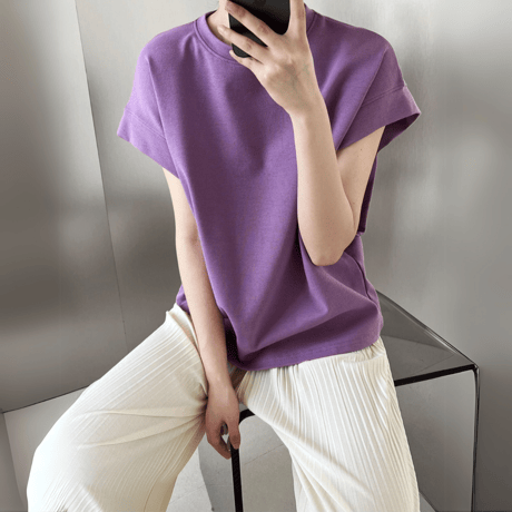 relaxed armhole french sleeve t-shirt　MA1538