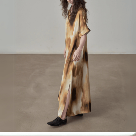 loose fit long shirt dress　MA1382