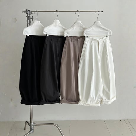high waist center seam wide pants　MA1863