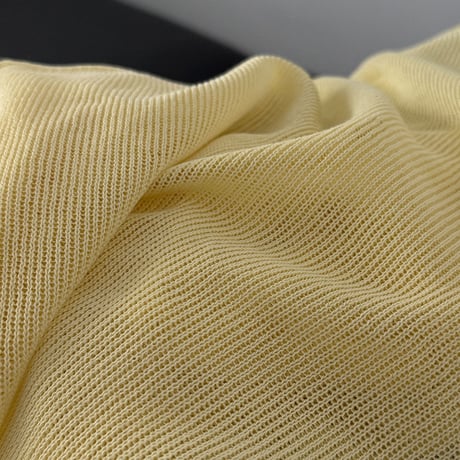sheer roll hem knit long sleeve top　MA1869