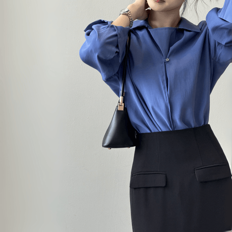 french drape pullover shirt　MA1594