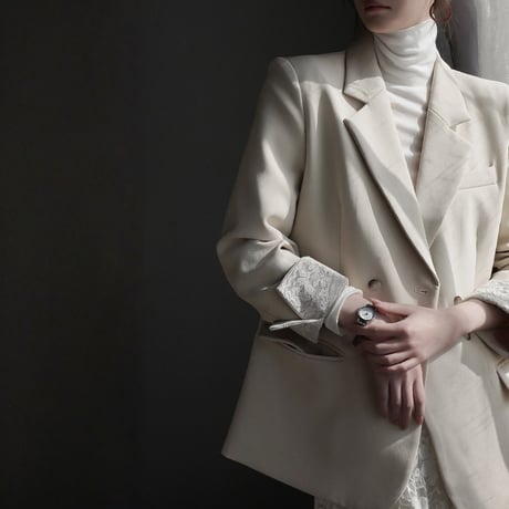 lace cuff tailored jacket　MA1927