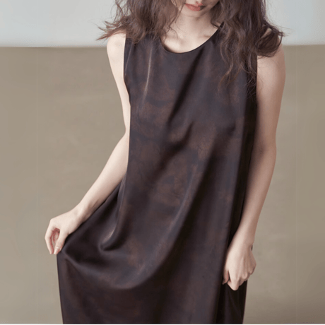 crack pattern loose sleeveless op　MA1413