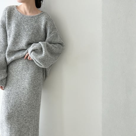 back-button fluffy knit setup　MA1698