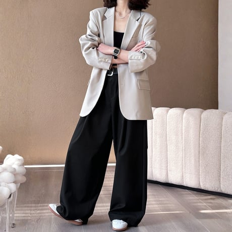 flow tuck wide pants　MA1764