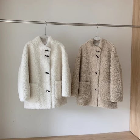 wool toggle shearling coat　MA1679