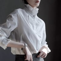 slim line stand collar shirt　MA1916