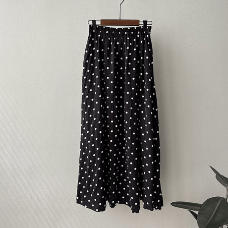 polka dot flare skirt　MA1545