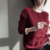 cashmere wool fluffy loose knit　MA1669