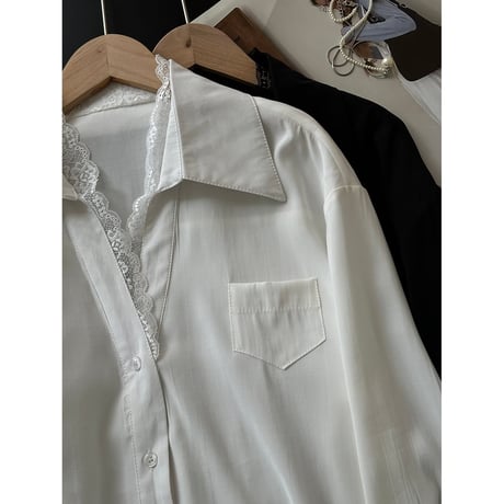 lace designed shirt　MA1171