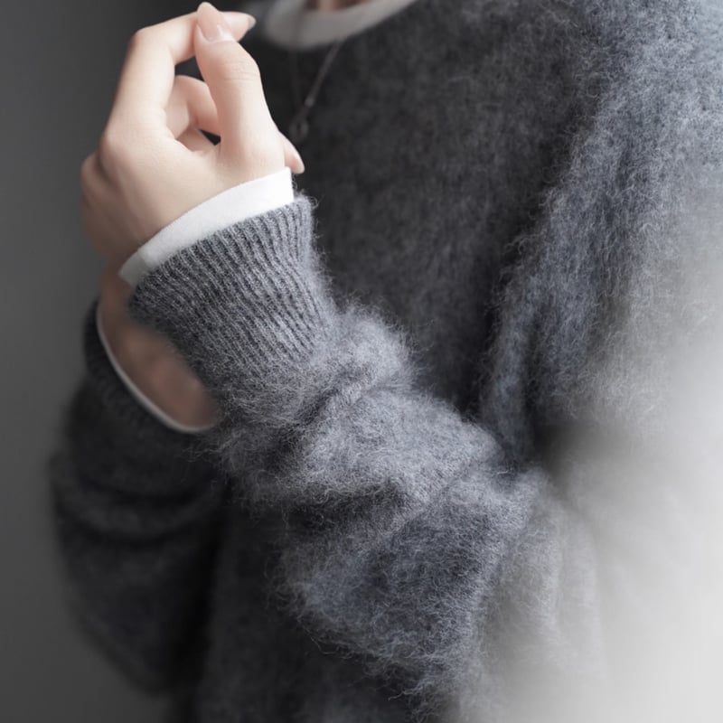 cashmere wool fluffy loose knit MA1669 | MaiA