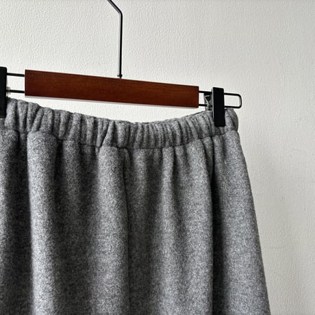 soft fleece a-line slit skirt　MA1729
