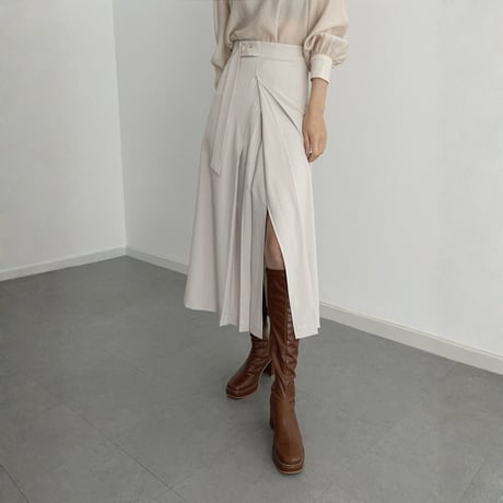 elegant slit high waist skirt　MA1841