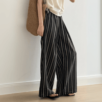 stripe relax wide pants　MA1560