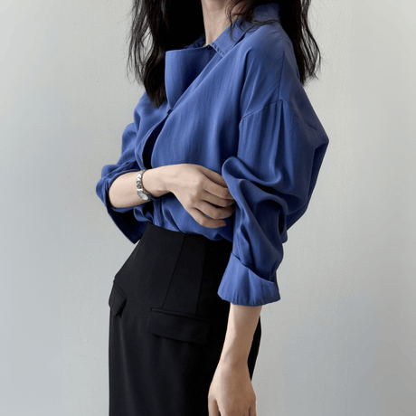 french drape pullover shirt　MA1594