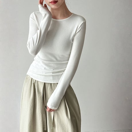 soft stretch long sleeve inner tee　MA1866