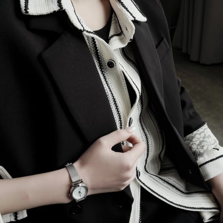 lace cuff tailored jacket　MA1927