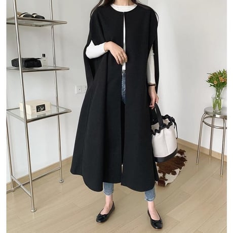 long cape coat　MA1137