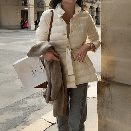 light weight midi-length down coat　MA1355
