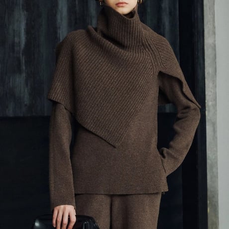 high neck knit snood　MA1657