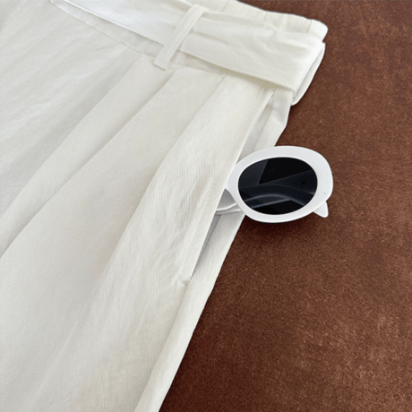 belted volume line pants　MA1532