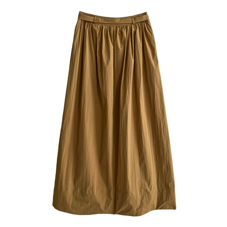 ribbon belt gather flare skirt　MA1909