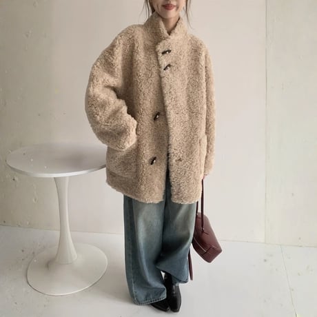 wool toggle shearling coat　MA1679