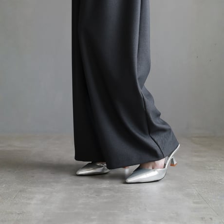 high waist ribbon wide trousers　MA1674