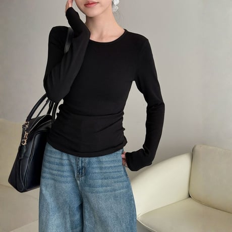 soft stretch long sleeve inner tee　MA1866