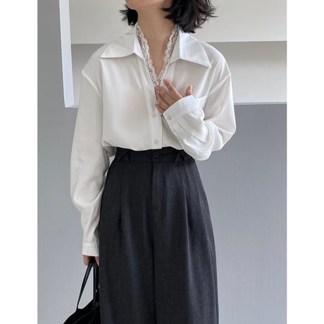 lace designed shirt　MA1171